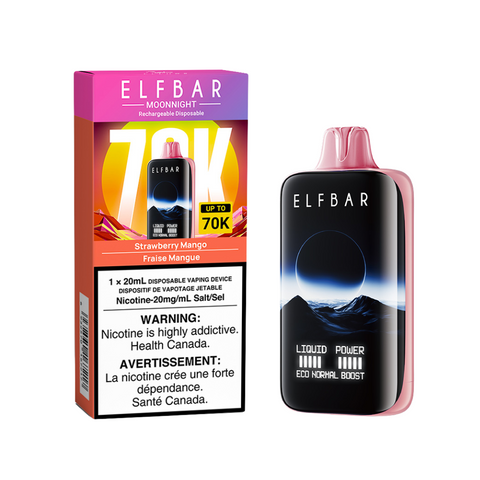 ELF BAR MOONNIGHT 70K DISPOSABLE - STRAWBERRY MANGO