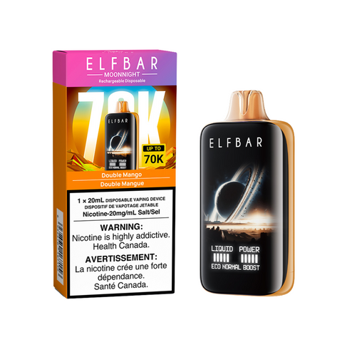 ELF BAR MOONNIGHT 70K DISPOSABLE - DOUBLE MANGO