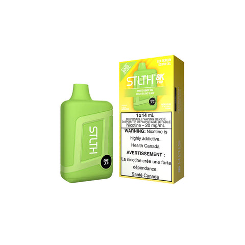 STLTH 8K PRO DISPOSABLE - WHITE GRAPE ICE