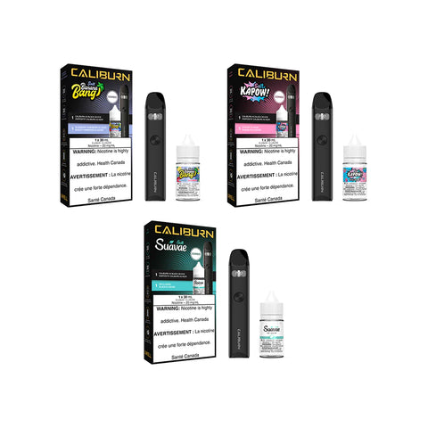 .UWELL CALIBURN A3 POD KIT AND SALT E-LIQUID BUNDLE