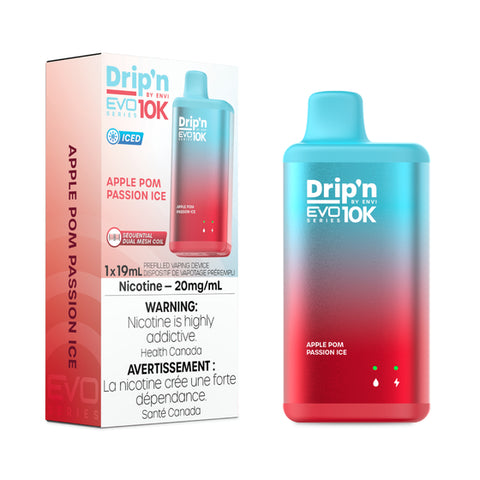 Drip'n by Envi EVO Series 10k Disposable - Apple Pom Passion Ice