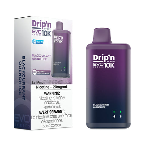 Drip'n by Envi EVO Series 10k Disposable - Blackcurrant Quench Ice