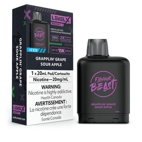 LEVEL X FB BOOST POD GRAPPLIN' GRAPE SOUR APPLE