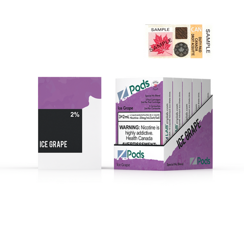 Z Pods 2% Special Nic Blend Pods ICE GRAPE