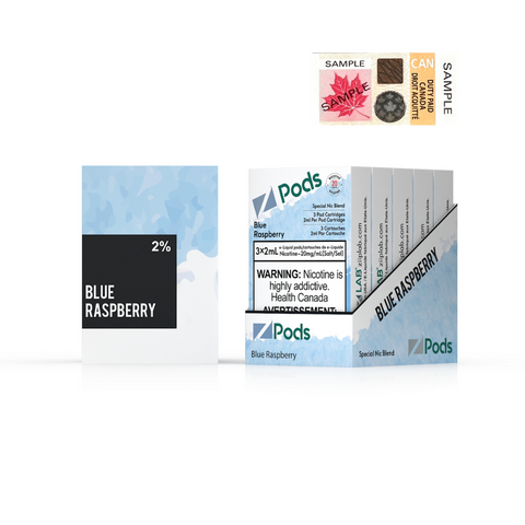 Z Pods 2% Special Nic Blend Pods BLUEBERRY RASPBERRY