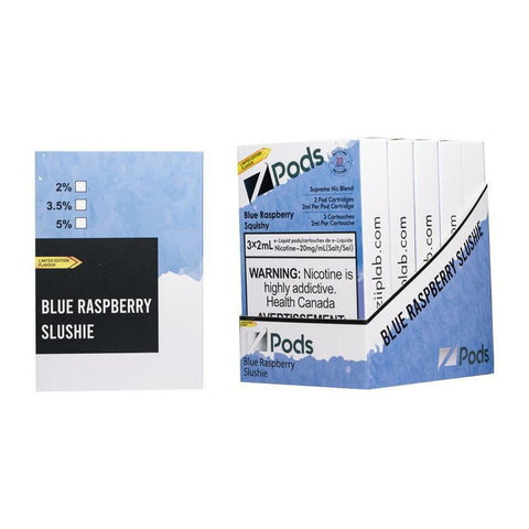 Z Pods 2% Supreme Limited Edition BLUE RASPBERRY SLUSHIE