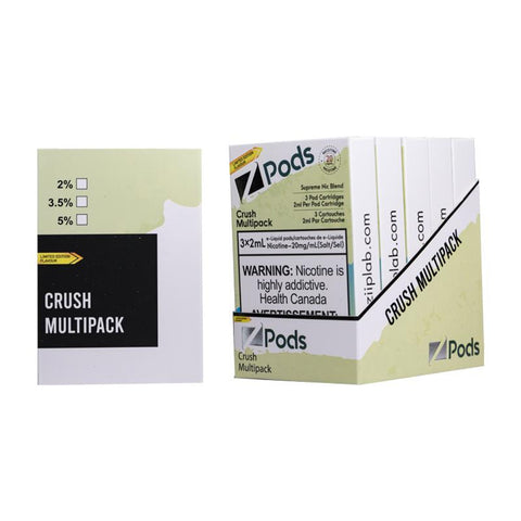 Z Pods 2% Supreme Limited Edition CRUSH MULTIPACK