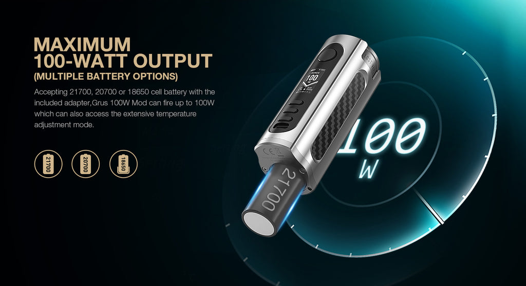 LOST VAPE GRUS 100W BOX MOD Big East Vapor Company LOST VAPE GRUS 100W BOX MOD Big East Vapor Company