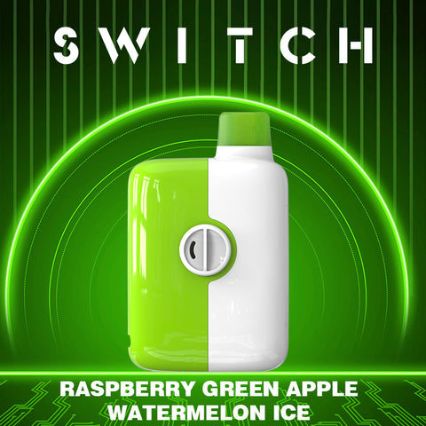 MR FOG SWITCH GREEN APPLE RASPBERRY WATERMELON ICE 5500