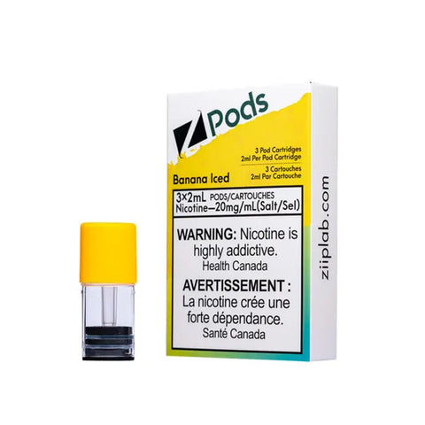 Ziip S-Pod Pack - Banana Iced 3/PK