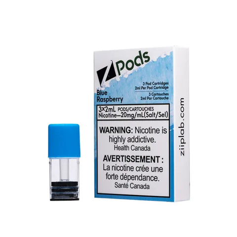 Ziip S-Pod Pack - Blue Raspberry 3/PK