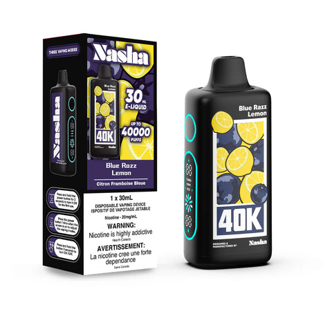 Nasha 40K Disposable BLUE RAZZ LEMON