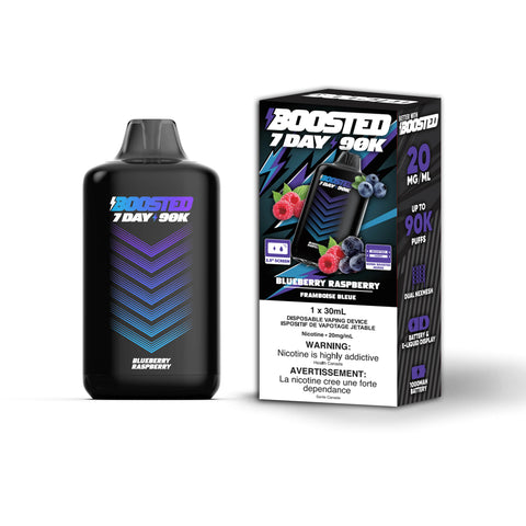 Boosted 7 Day 90K Disposable - Blueberry Raspberry