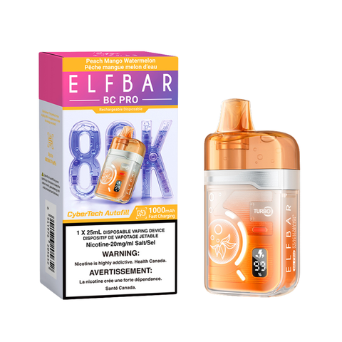 ELFBAR 80K BC Pro Disposable - PEACH MANGO WATERMELON