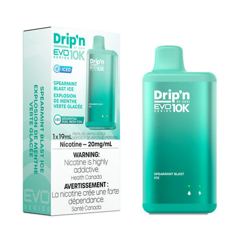 Drip'n by Envi EVO 10K Series Disposable - Spearmint Blast Ice