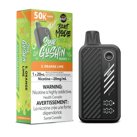 Flavour Beast Beast Mode Max 2 - Sour Gushin S. Orange Lime