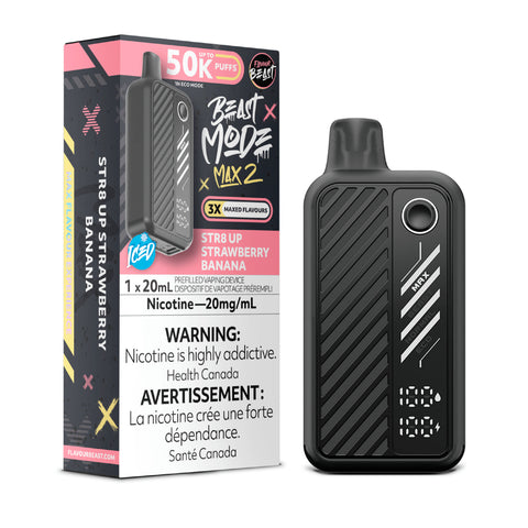 Flavour Beast Beast Mode Max 2 Disposable - STR8 UP Strawberry Banana