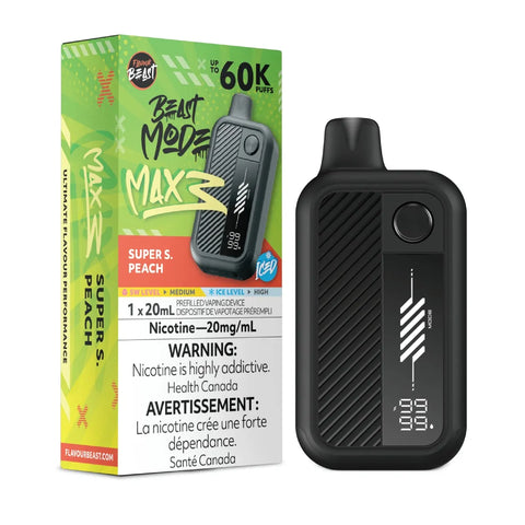 Flavour Beast Beast Mode Max 3 - Super S. Peach Iced  ONTARIO