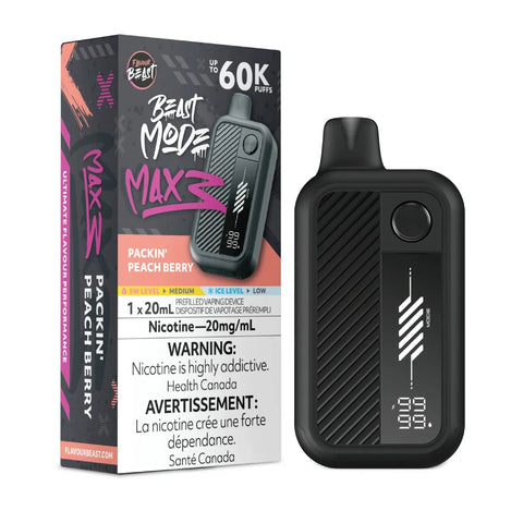 Flavour Beast Beast Mode Max 3 - Packin' Peach Berry