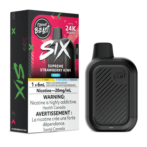 Flavour Beast™ SIX - Supreme Strawberry Kiwi Iced