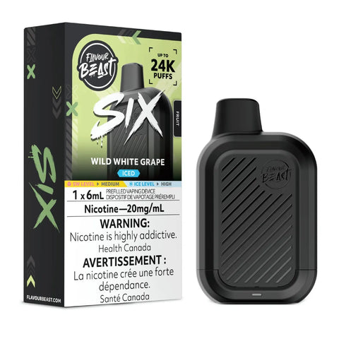 Flavour Beast™ SIX - Wild White Grape Iced