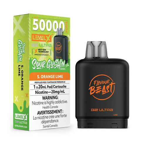 Level X Flavour Beast G2 Ultra - Sour Gushin S. Orange Lime