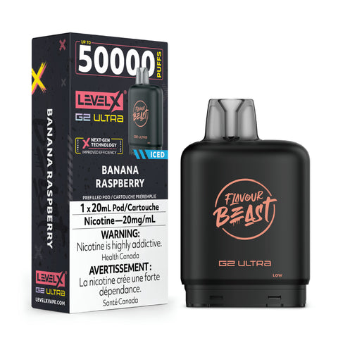 Level X Flavour Beast G2 Ultra - Banana Raspberry Iced