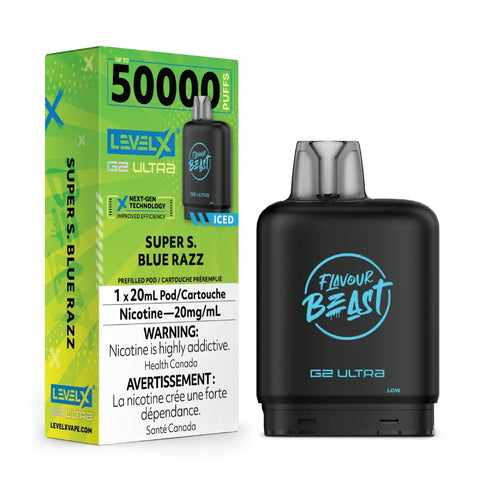 Level X Flavour Beast G2 Ultra -Super S. Blue Razz Iced