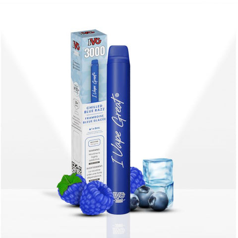 IVG 3000 Puffs Disposable CHILLED BLUE RAZZ