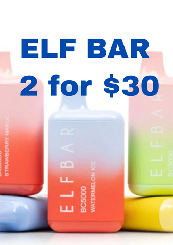 ELF BAR 2 FOR $30