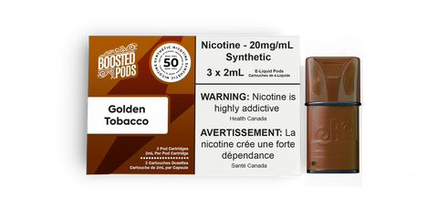 BOOSTED PODS GOLDEN TOBACCO SYNTHETIC