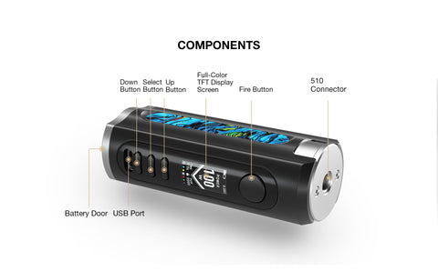 LOST VAPE GRUS 100W BOX MOD Big East Vapor Company LOST VAPE GRUS 100W BOX MOD Big East Vapor Company