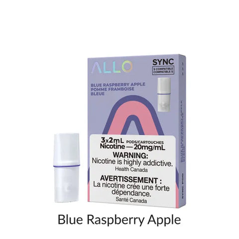 Allo Sync Pod Pack Blue Raspberry Apple 3/PK