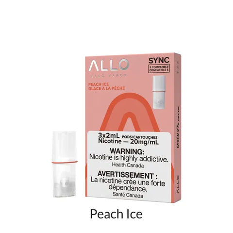 Allo Sync Pod Pack Peach Ice 3/PK