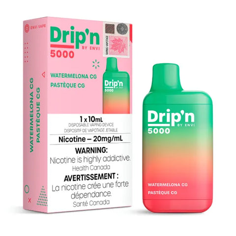 Drip'n by Envi 5000 Disposable - Watermelona CG