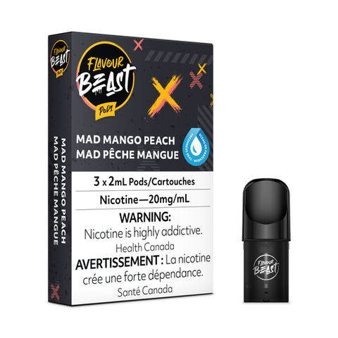 Flavour Beast Pod Pack - Mad Mango Peach (3/PK)